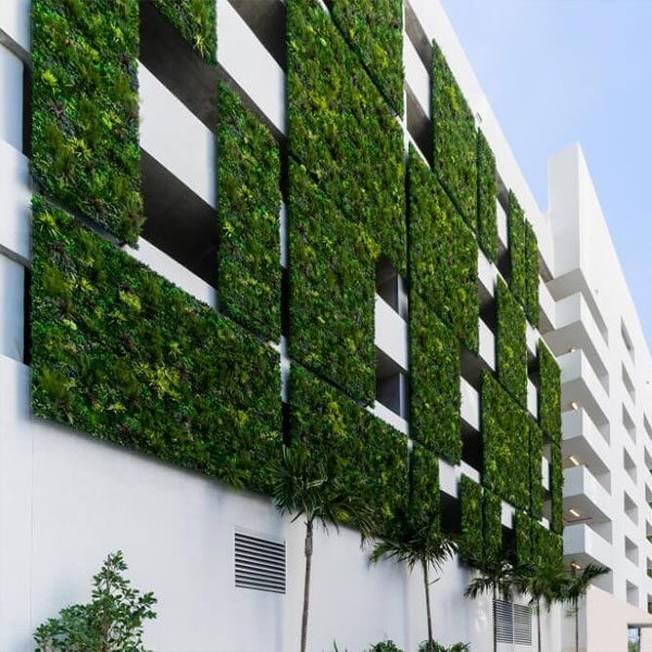outdoor commercial artificial living wall